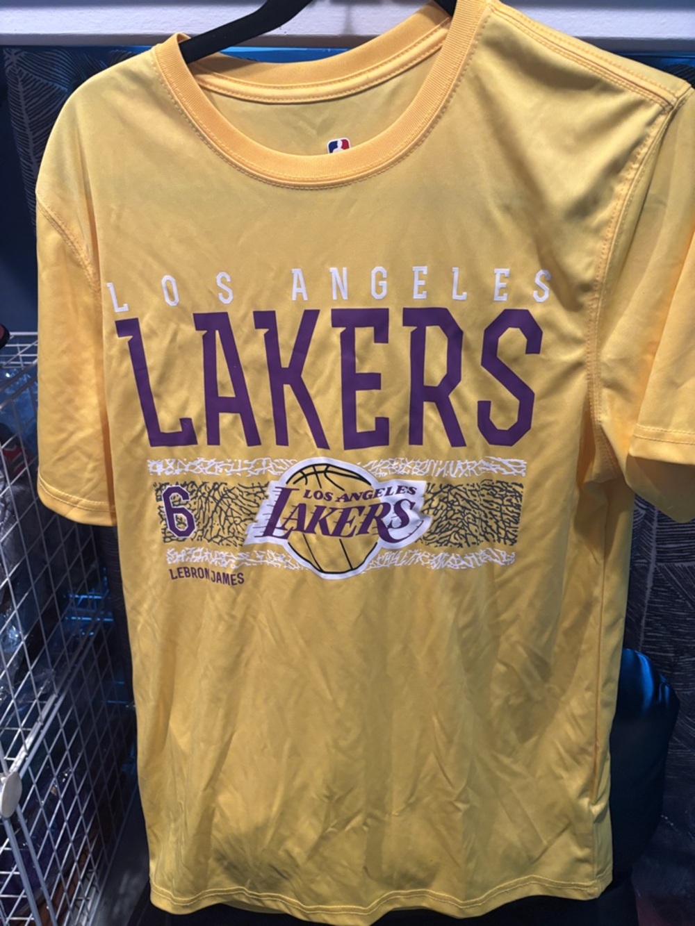 NBA Los Angeles Lakers Gold Tee with Purple Accents